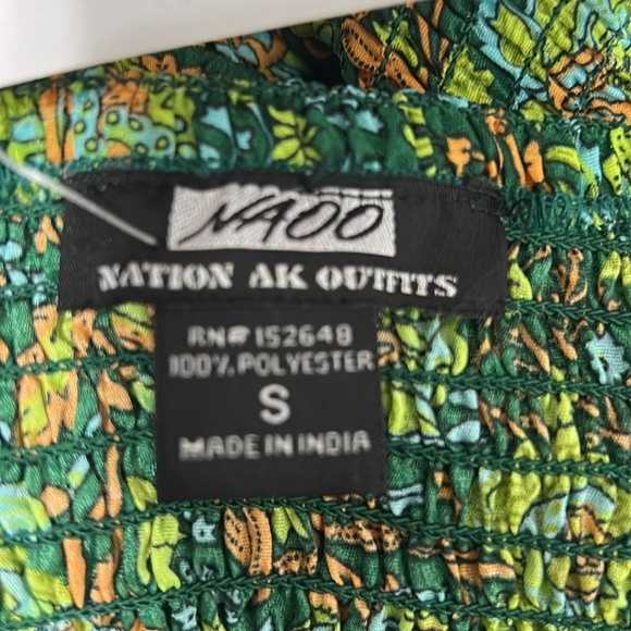 Floral Green Halter Maxi Dress NWT - Picture 6 of 11